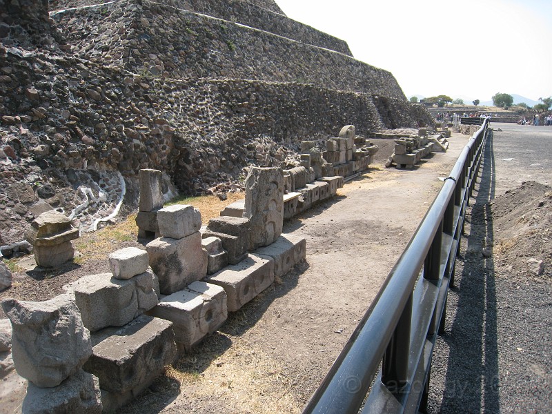 Mexico Pyramids - Mexico City 2009 0570.jpg - A trip to the Teotihuacan area of Mexico to visit the pyramids. A vast complex and a great climb to the top. This was followed by lunch in a cave, then a visit to the historical center of Mexico City. March 2009.